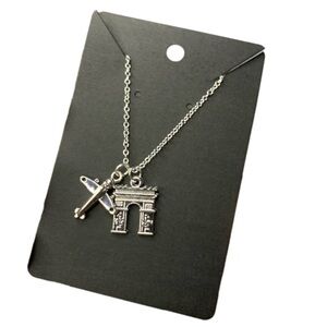 Silver travel necklace